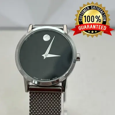 Movado Women's Museum Classic Watch, 28mm, Stainless Steel, Swiss Quartz - Excellent - Real photo at TamDo.us